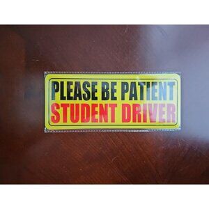 3pcs Magnet for Car, Please Be Patient Student Driver, New Drivers Sticker